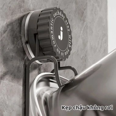 Móc Treo Thau Chậu Nhà Tắm Hút Chân Không Không Khoan Đục Đa Năng, Giá Cốc Siêu Bền