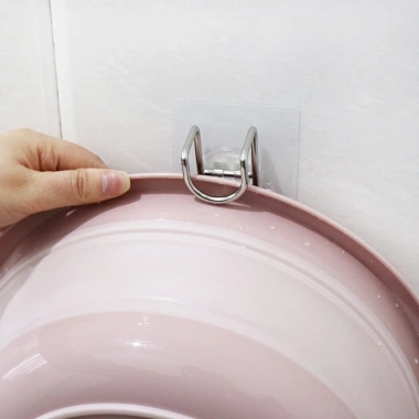Móc Treo Thau Chậu & Rổ Rá Inox Gắn Tường - Đựng Đồ Nhà Bếp, Nhà Tắm, Giá 15,000 VND 2 Móc Treo Thau Chậu & Rổ Rá Inox Gắn Tường - Đựng Đồ Nhà Bếp, Nhà Tắm, Giá 15,000 VND 2