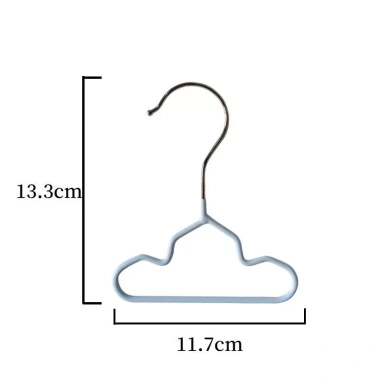 Móc treo thú cưng kim loại bền, chống trượt, sắp tủ đồ 2 size 18cm/11.7cm cho mèo, chó, thú nhỏ 8