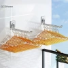 Móc treo tường đa năng Gcdhome - Gập lại, tiết kiệm không gian, chống gió trơn trượt, sắp xếp quần áo HOT 7