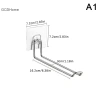 Móc treo tường đa năng Gcdhome - Gập lại, tiết kiệm không gian, chống gió trơn trượt, sắp xếp quần áo HOT 8