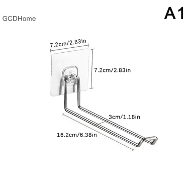 Móc treo tường đa năng Gcdhome - Gập lại, tiết kiệm không gian, chống gió trơn trượt, sắp xếp quần áo HOT 8