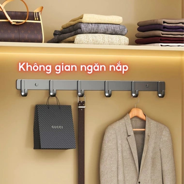 Móc treo tường đa năng thép carbon chống gỉ, kèm keo dán và ốc vít - Giá 39.000₫ 4