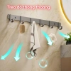 Móc treo tường đa năng thép carbon chống gỉ, kèm keo dán và ốc vít - Giá 39.000₫ 8