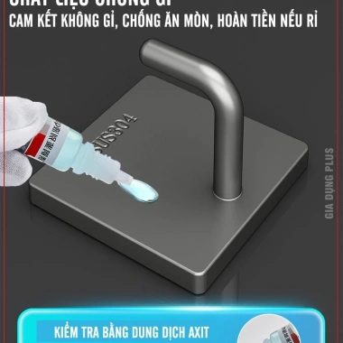 Móc treo tường inox 304 siêu dính, không khoan, đa năng - 7.150₫