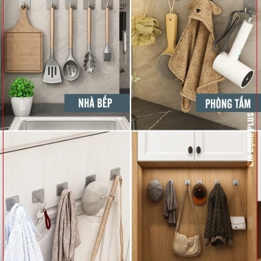 Móc treo tường inox 304 siêu dính, không khoan, đa năng - 7.150₫ 6 Móc treo tường inox 304 siêu dính, không khoan, đa năng - 7.150₫ 6
