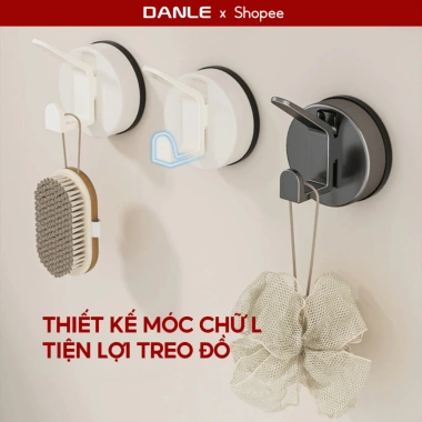 Móc Treo Tường Kép Hút Chân Không Cao Cấp DL27 - Đa Năng Nhà Bếp & Nhà Tắm 5 Móc Treo Tường Kép Hút Chân Không Cao Cấp DL27 - Đa Năng Nhà Bếp & Nhà Tắm 5