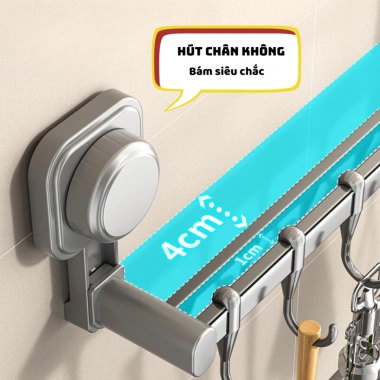 Móc treo UNIHOME MTD05 – Gía để vung xoong, nồi nắp, chịu lực, bếp & tắm – Giá 119.000 4