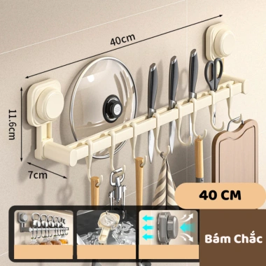 Móc treo UNIHOME MTD05 – Gía để vung xoong, nồi nắp, chịu lực, bếp & tắm – Giá 119.000 10