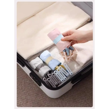 Móc Treo Vải Gấp Du Lịch - Treo Quần Áo, Sấy, Kẹp Đồ Công Sở, Đi Chơi 5
