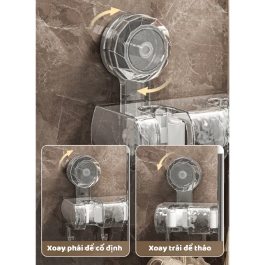 Móc Treo Vivatrend MTC01 - Kẹp Chổi, Cây Lau, Hút Chân Không, Chịu Lực Cao 2 Móc Treo Vivatrend MTC01 - Kẹp Chổi, Cây Lau, Hút Chân Không, Chịu Lực Cao 2