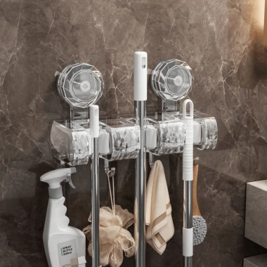 Móc Treo Vivatrend MTC01 - Kẹp Chổi, Cây Lau, Hút Chân Không, Chịu Lực Cao
