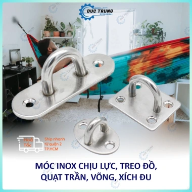 Móc Treo Xích Đu Inox Chịu Lực Hình Chữ U J - Treo Ghế Đu, Võng, Nội Thất Trần, Giá 8.400₫