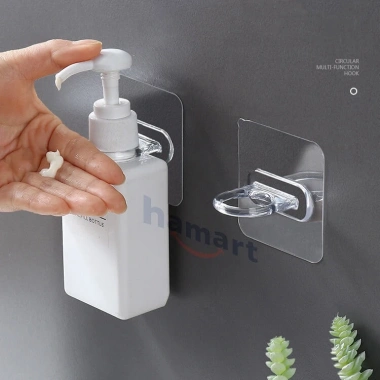 Móc Tròn Đa Năng Nhựa ABS Dán Tường Siêu Dính - Treo Tủ Lạnh, Nhà Tắm, Giá 8.000₫ 4
