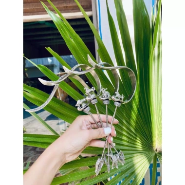 Móc tứ xuyên trắng triện - Móc lồng chim chào mào ty, linh vật ngựa chân kim tiền, giá ưu đãi 160.000đ 3