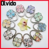 Móc túi xách OLVIDO - Móc treo ví hoa cỏ bốn lá, giá đỡ ví di động, thiết kế bền bỉ, phong cách sáng tạo