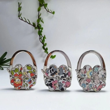Móc túi xách OLVIDO - Móc treo ví hoa cỏ bốn lá, giá đỡ ví di động, thiết kế bền bỉ, phong cách sáng tạo 4