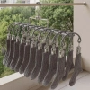 Móc vòm 20 kẹp đa năng treo đồ lót, tất, vớ, quần áo, thép không gỉ bọc PP, chống trượt, chống gió, giá 23.800đ 8