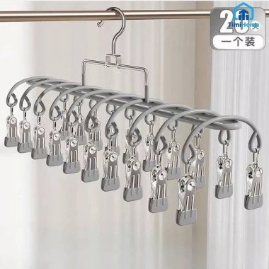 Móc Vòm 20 Kẹp Treo Quần Áo Chống Trượt Chống Gió Thép Bọc Nhựa - Giá 49.999 VND 8