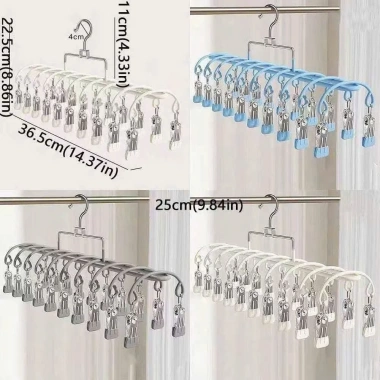 Móc Vòm 20 Kẹp Treo Quần Áo Chống Trượt Chống Gió Thép Bọc Nhựa - Giá 49.999 VND 10