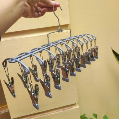 Móc vòm treo đồ nhỏ 20 kẹp thép bọc nhựa chống dỉ, không mất diện tích, không làm tước sợi vải - Giá chỉ 61.000 VND 9 Móc vòm treo đồ nhỏ 20 kẹp thép bọc nhựa chống dỉ, không mất diện tích, không làm tước sợi vải - Giá chỉ 61.000 VND 9