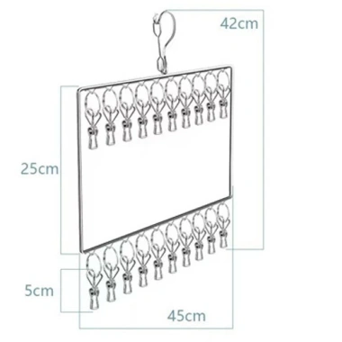 Móc Vuông Inox 4 ly – Treo Quần Áo Em Bé, Đồ Lót, Tất Vớ, Chống Trượt – 25k 4 Móc Vuông Inox 4 ly – Treo Quần Áo Em Bé, Đồ Lót, Tất Vớ, Chống Trượt – 25k 4