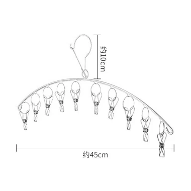 Móc Vuông Inox 4 ly – Treo Quần Áo Em Bé, Đồ Lót, Tất Vớ, Chống Trượt – 25k