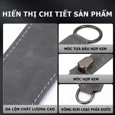 Móc Xe Ô Tô Đa Năng Kim Loại Siêu Chịu Lực 20kg - Móc Treo Đồ Ghế Mặt Sau Da Lộn 4 Móc Xe Ô Tô Đa Năng Kim Loại Siêu Chịu Lực 20kg - Móc Treo Đồ Ghế Mặt Sau Da Lộn 4