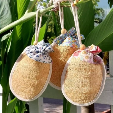 Mộc Xơ Túi Tạo Bọt Xà Phòng và Bông Tắm Xơ Mướp - Đánh Bay Bã Nhờn, Tẩy Tế Bào Chết, Giá 69.450₫