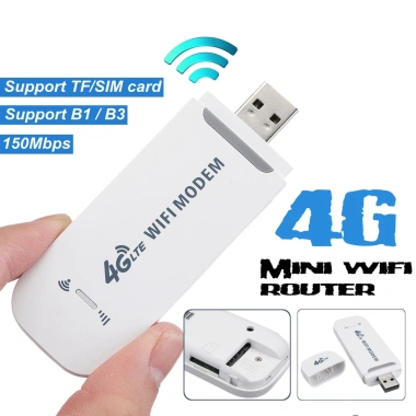 Modem USB 4G LTE 150Mbps - Card Mạng Di Động Trên Ô Tô, WiFi Dongle, Hỗ Trợ FDD LTE B1/B3/B5, Giá 200.000 VND
