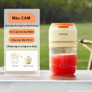 MODONG Máy Ép 400ml Không Dây - Xay, Lắc Cốc, Ép Trái Cây, Ăn Dặm Giá 226k