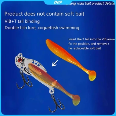 Mồi Câu Cá VIB 2 trong 1 Kim Loại 3D Thực Tế Ném Dài - DCP, Cá Trê, Cá Hồi, Giá 26.000 VND (Giá Gốc 31.980 VND) 2 Mồi Câu Cá VIB 2 trong 1 Kim Loại 3D Thực Tế Ném Dài - DCP, Cá Trê, Cá Hồi, Giá 26.000 VND (Giá Gốc 31.980 VND) 2