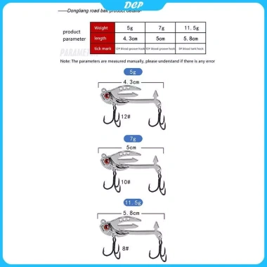 Mồi Câu Cá VIB 2 trong 1 Kim Loại 3D Thực Tế Ném Dài - DCP, Cá Trê, Cá Hồi, Giá 26.000 VND (Giá Gốc 31.980 VND) 10 Mồi Câu Cá VIB 2 trong 1 Kim Loại 3D Thực Tế Ném Dài - DCP, Cá Trê, Cá Hồi, Giá 26.000 VND (Giá Gốc 31.980 VND) 10