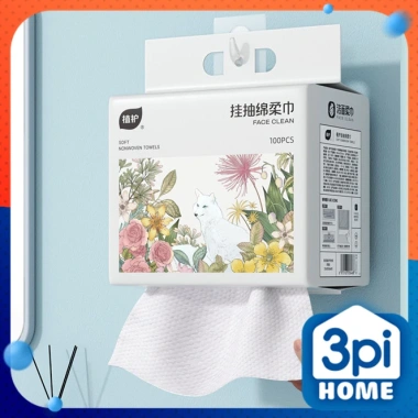 MỚI Khăn mặt khô SPRING 100 tờ Rút Túi Treo Siêu Tiện Lợi - Giá chỉ 48.000đ