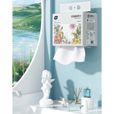 MỚI Khăn mặt khô SPRING 100 tờ Rút Túi Treo Siêu Tiện Lợi - Giá chỉ 48.000đ
