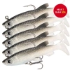 Mồi Nhựa Mềm T-Tail 8cm 13g Mắt 3D, Móc Ba, Đuôi Mái Chèo - Câu Hồi Bass 22.000 VND