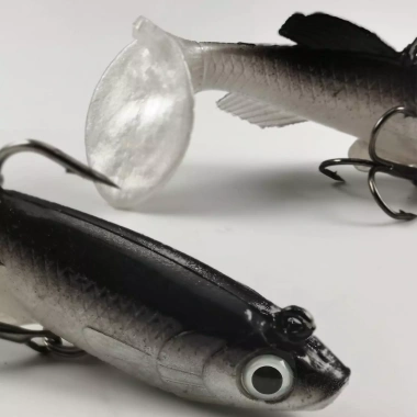 Mồi Nhựa Mềm T-Tail 8cm 13g Mắt 3D, Móc Ba, Đuôi Mái Chèo - Câu Hồi Bass 22.000 VND 6