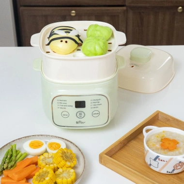 MỚI Nồi Nấu Chậm Bear EST-085DH 0.8L Chưng Yến Nấu Cháo Hầm Thủy Hấp Cho Bé 3 MỚI Nồi Nấu Chậm Bear EST-085DH 0.8L Chưng Yến Nấu Cháo Hầm Thủy Hấp Cho Bé 3