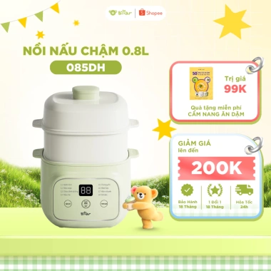 MỚI Nồi Nấu Chậm Bear EST-085DH 0.8L Chưng Yến Nấu Cháo Hầm Thủy Hấp Cho Bé 10 MỚI Nồi Nấu Chậm Bear EST-085DH 0.8L Chưng Yến Nấu Cháo Hầm Thủy Hấp Cho Bé 10