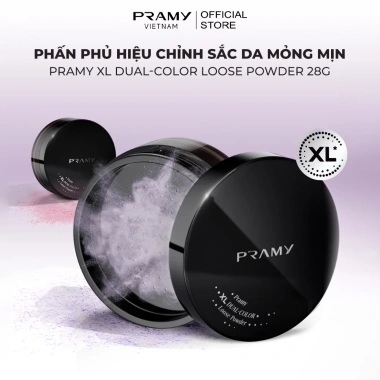 MỚI Phấn Phủ Hiệu Chỉnh Sắc Da Mỏng Mịn PRAMY XL Dual-Color Loose Powder 28g Giá chỉ 369.000 VND