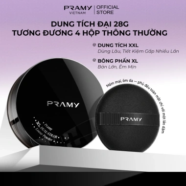 MỚI Phấn Phủ Hiệu Chỉnh Sắc Da Mỏng Mịn PRAMY XL Dual-Color Loose Powder 28g Giá chỉ 369.000 VND 4 MỚI Phấn Phủ Hiệu Chỉnh Sắc Da Mỏng Mịn PRAMY XL Dual-Color Loose Powder 28g Giá chỉ 369.000 VND 4