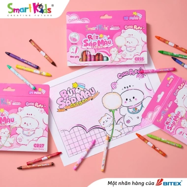 Mới Về Bút Sáp Màu Smartkids Coco Puff 12-24 Màu CR25/CR26/CR27 - Giá 17.500 Đ 3 Mới Về Bút Sáp Màu Smartkids Coco Puff 12-24 Màu CR25/CR26/CR27 - Giá 17.500 Đ 3