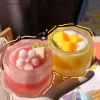Món Tráng Miệng Dâu Ướt Sữa Lắc Bánh Nước Trà Sữa - Đồ chơi mềm TPR bé gái, quà tặng flower 2