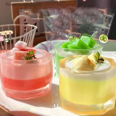 Món Tráng Miệng Dâu Ướt Sữa Lắc Bánh Nước Trà Sữa - Đồ chơi mềm TPR bé gái, quà tặng flower 3 Món Tráng Miệng Dâu Ướt Sữa Lắc Bánh Nước Trà Sữa - Đồ chơi mềm TPR bé gái, quà tặng flower 3