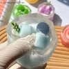 Món Tráng Miệng Dâu Ướt Sữa Lắc Bánh Nước Trà Sữa - Đồ chơi mềm TPR bé gái, quà tặng flower 4