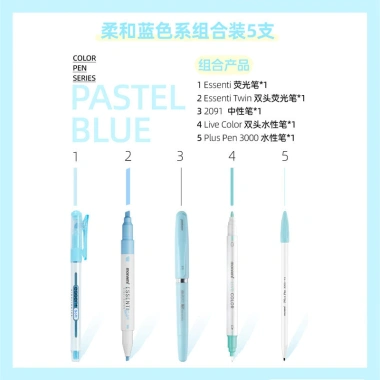 Monami Pastel Color 5 Bút Highlighter Gel Nước - Giá 101.308₫, giảm 20%