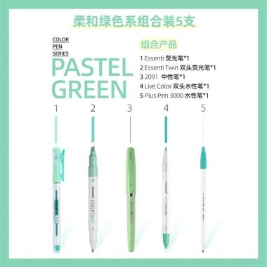 Monami Pastel Color 5 Bút Highlighter Gel Nước - Giá 101.308₫, giảm 20%