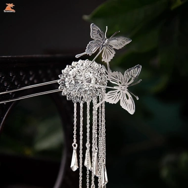 Mông hình chữ U Trung Quốc tóc dính kim loại bền - viền tóc đũa sườn xám cho áo quần Miao 6 Mông hình chữ U Trung Quốc tóc dính kim loại bền - viền tóc đũa sườn xám cho áo quần Miao 6