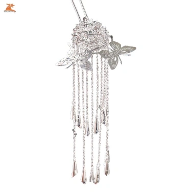 Mông hình chữ U Trung Quốc tóc dính kim loại bền - viền tóc đũa sườn xám cho áo quần Miao 7 Mông hình chữ U Trung Quốc tóc dính kim loại bền - viền tóc đũa sườn xám cho áo quần Miao 7