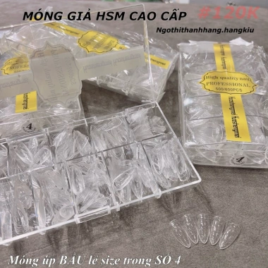 Móng HSM tem vàng lẻ size 0-9 - Giá ưu đãi 150.000đ, chất lượng cao, bền màu